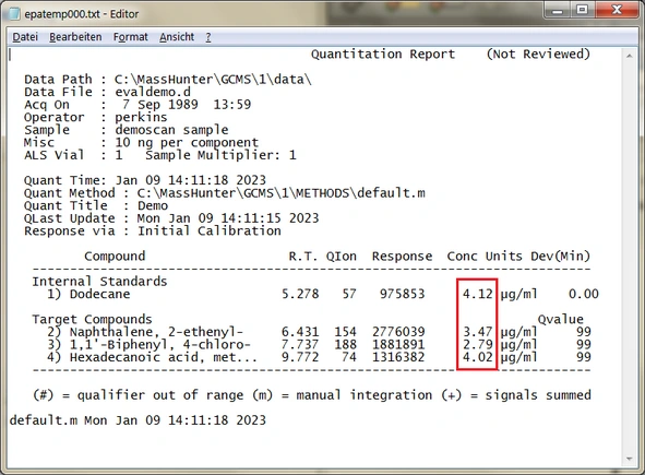 EPA Quant Report original